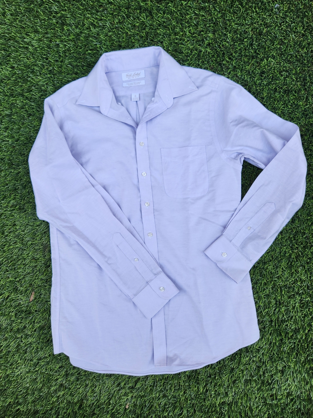 Lavendar Men's Dress Shirt - Classic Button-Down